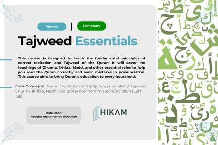 Tajweed Essentials (Females Only)